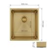 Pure.Sink Luxion Gold sink 36x40 cm undermount, flush mount, and surface mount PLX3640-60